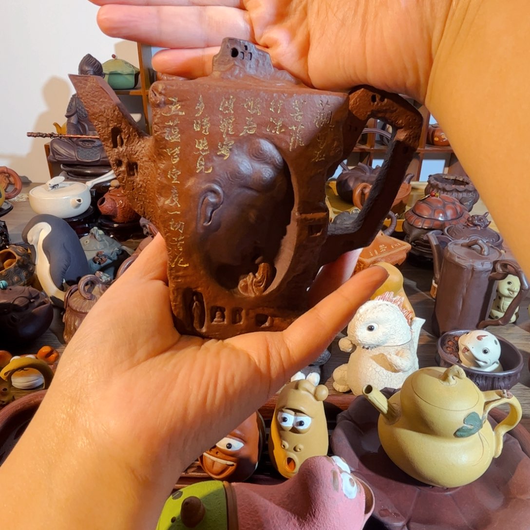 紫砂茶壶纯手工制作过程非常