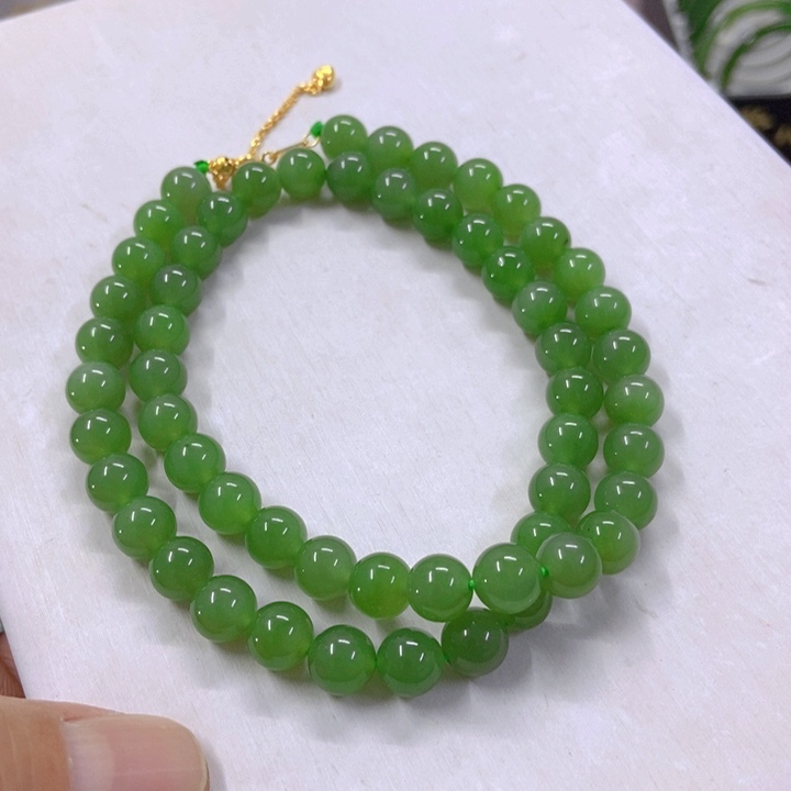 【闪购商品】和田玉（碧玉）颈饰银S925镶嵌11