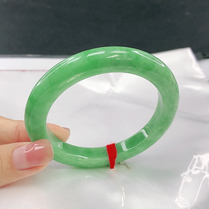 翡翠未镶嵌手镯圈54.6，50111