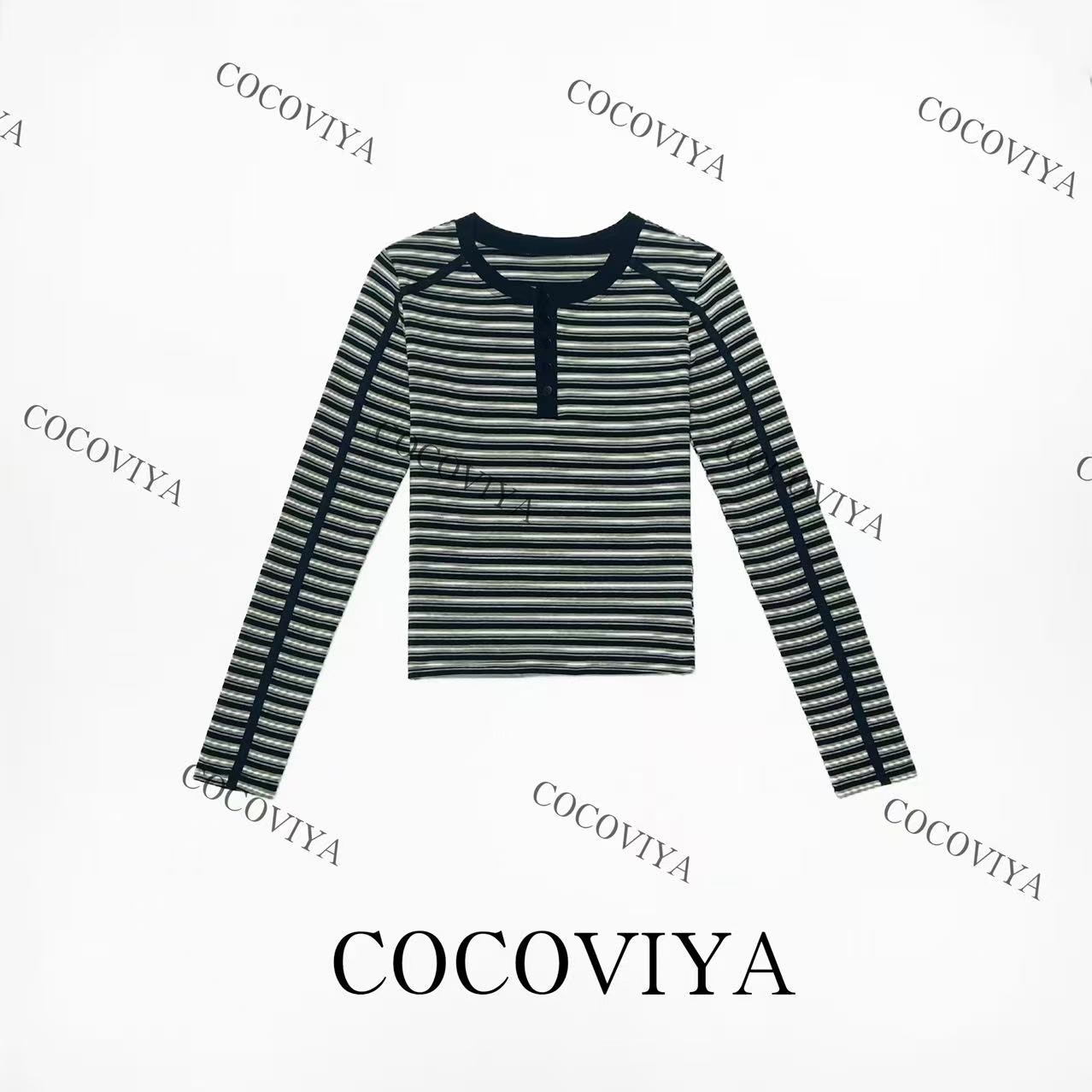 DD 2025 COCOVIYA秋冬高级感线条设计款百搭时尚休闲上衣26C-873