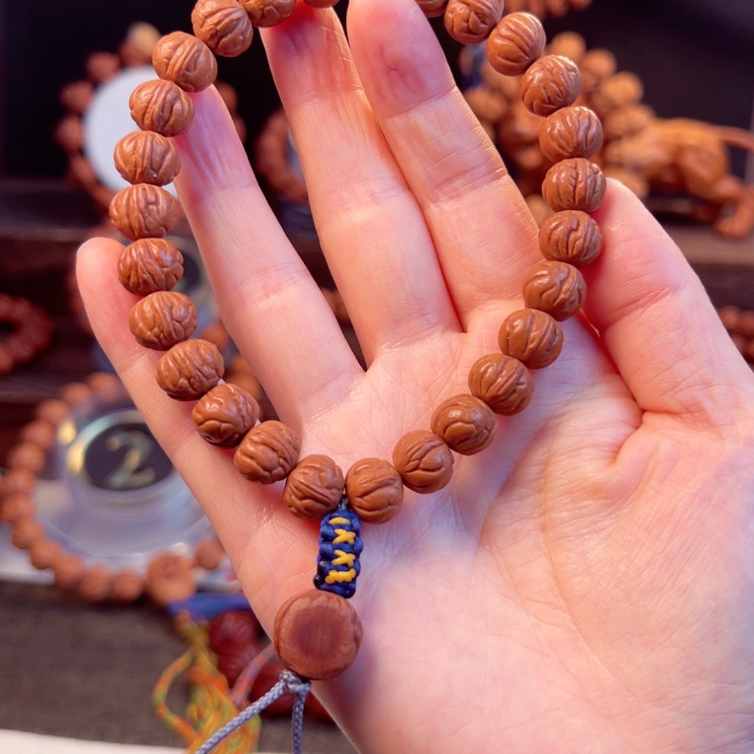 【闪购商品】桃核手串诸***.1.1尺寸玉龙脊