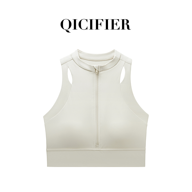 赫拉千金 白蛋白运动短款半拉链背心 5028