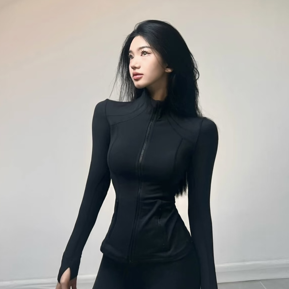 闭眼入~LL款秋冬显瘦长袖瑜伽服干跑步运动服修身高弹透气健身服