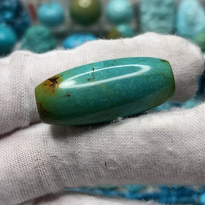 绿松石未镶嵌天然原矿 地大质检