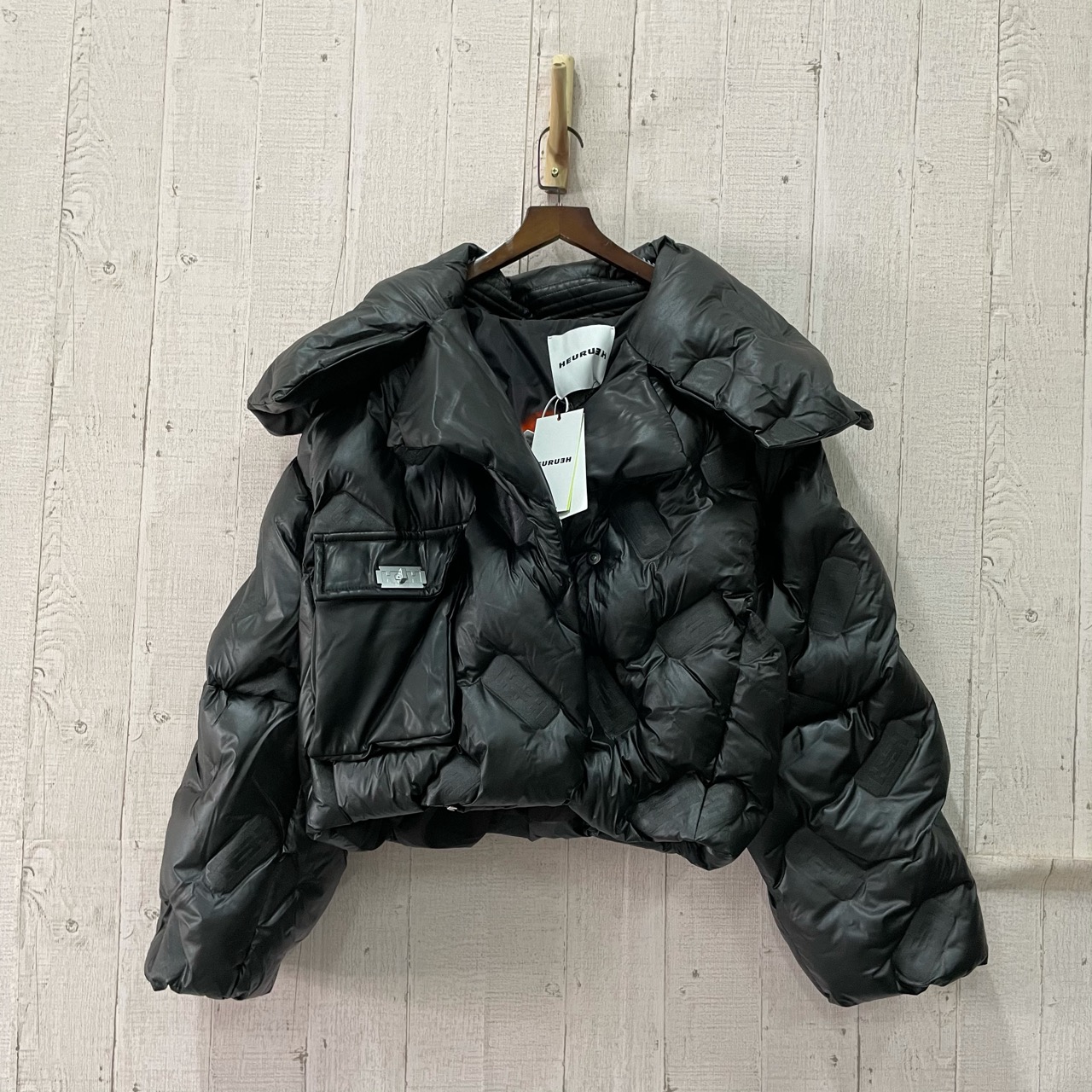 未使用 maje jp133 HEURUEH 不规则羽绒棉服 S码 