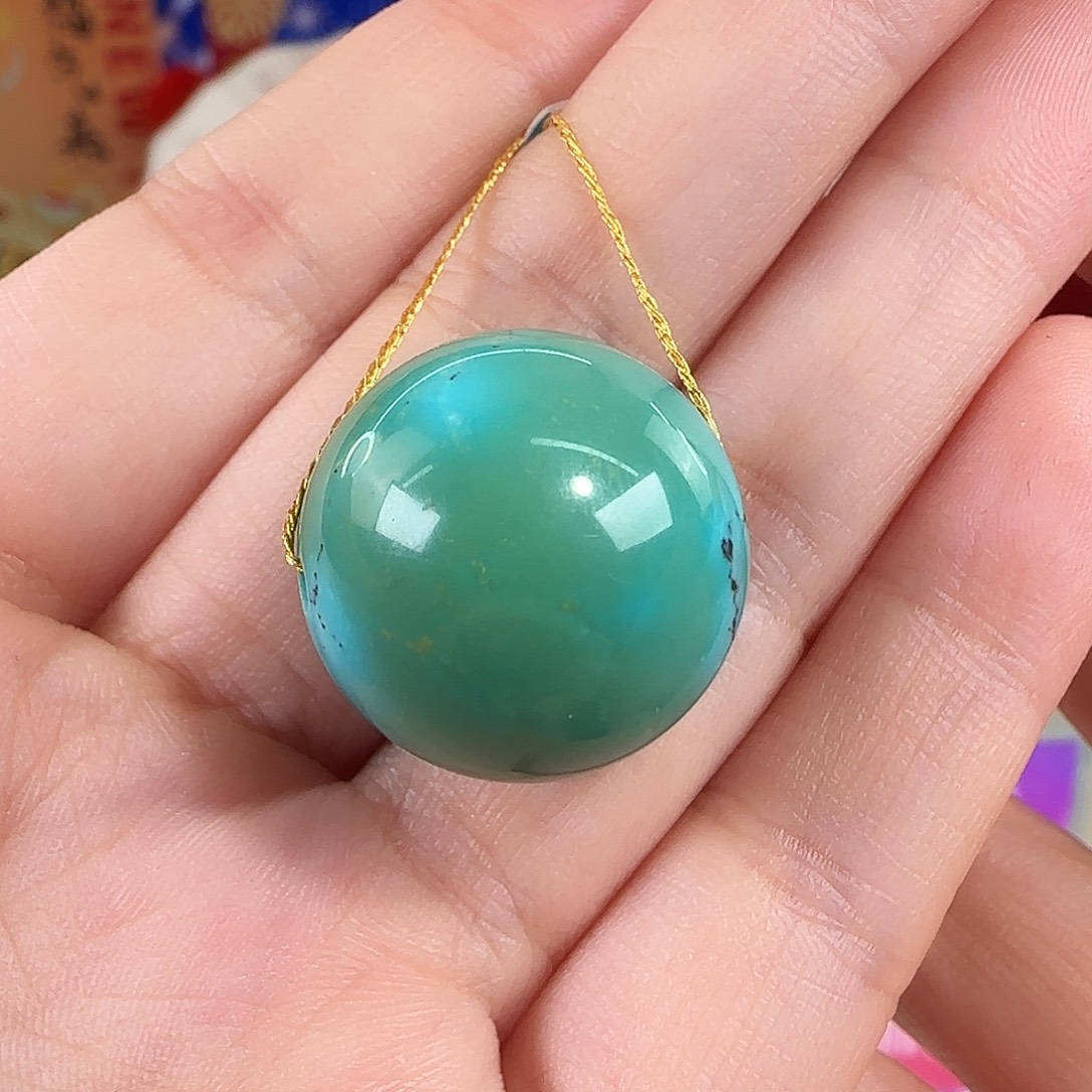 绿松石未镶嵌珠宝奇石21mm