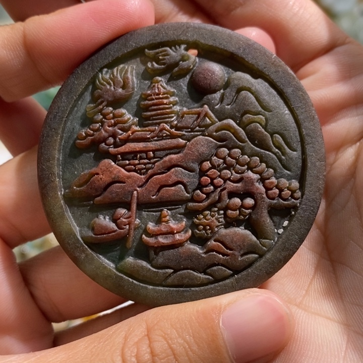 翡翠颈饰未镶嵌“毛货毛货毛货”