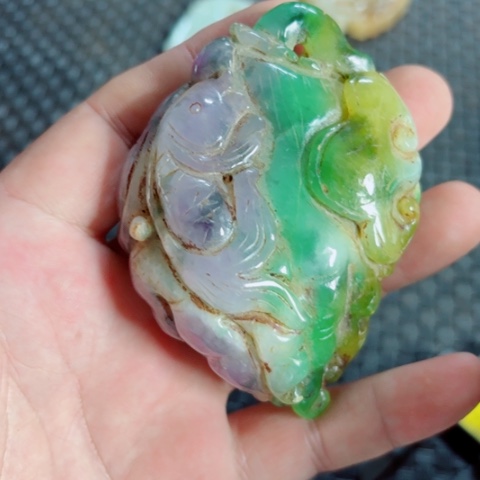紫金钵盂菩提把件