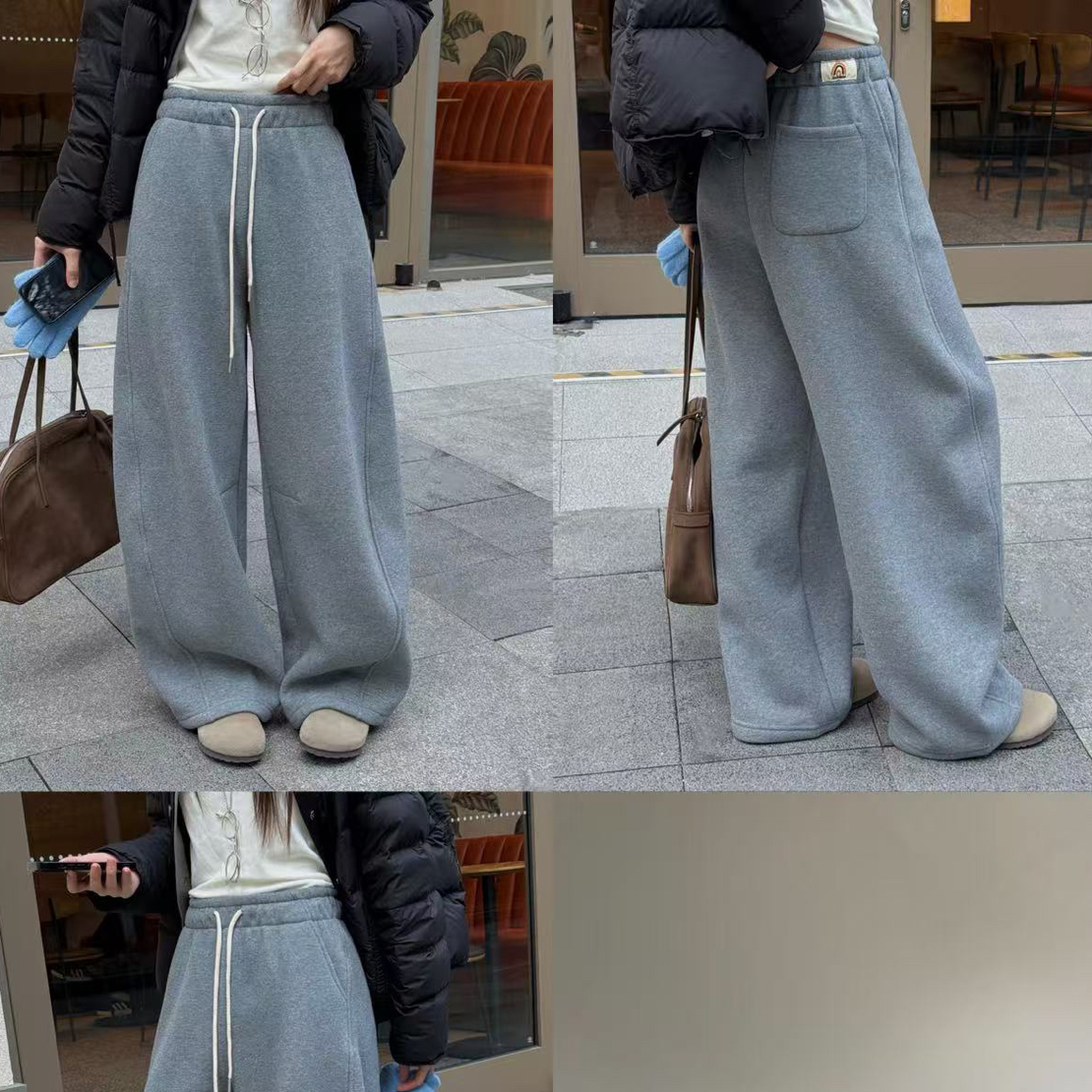 欧阳#佐维加厚绒卫裤8599