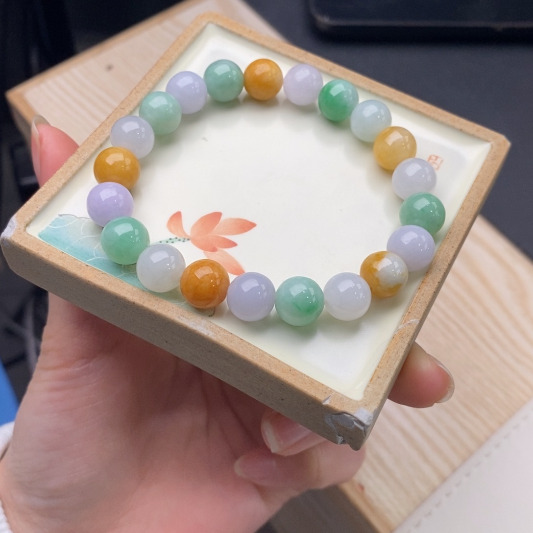 翡翠手链未镶嵌天然翡翠手串Y123