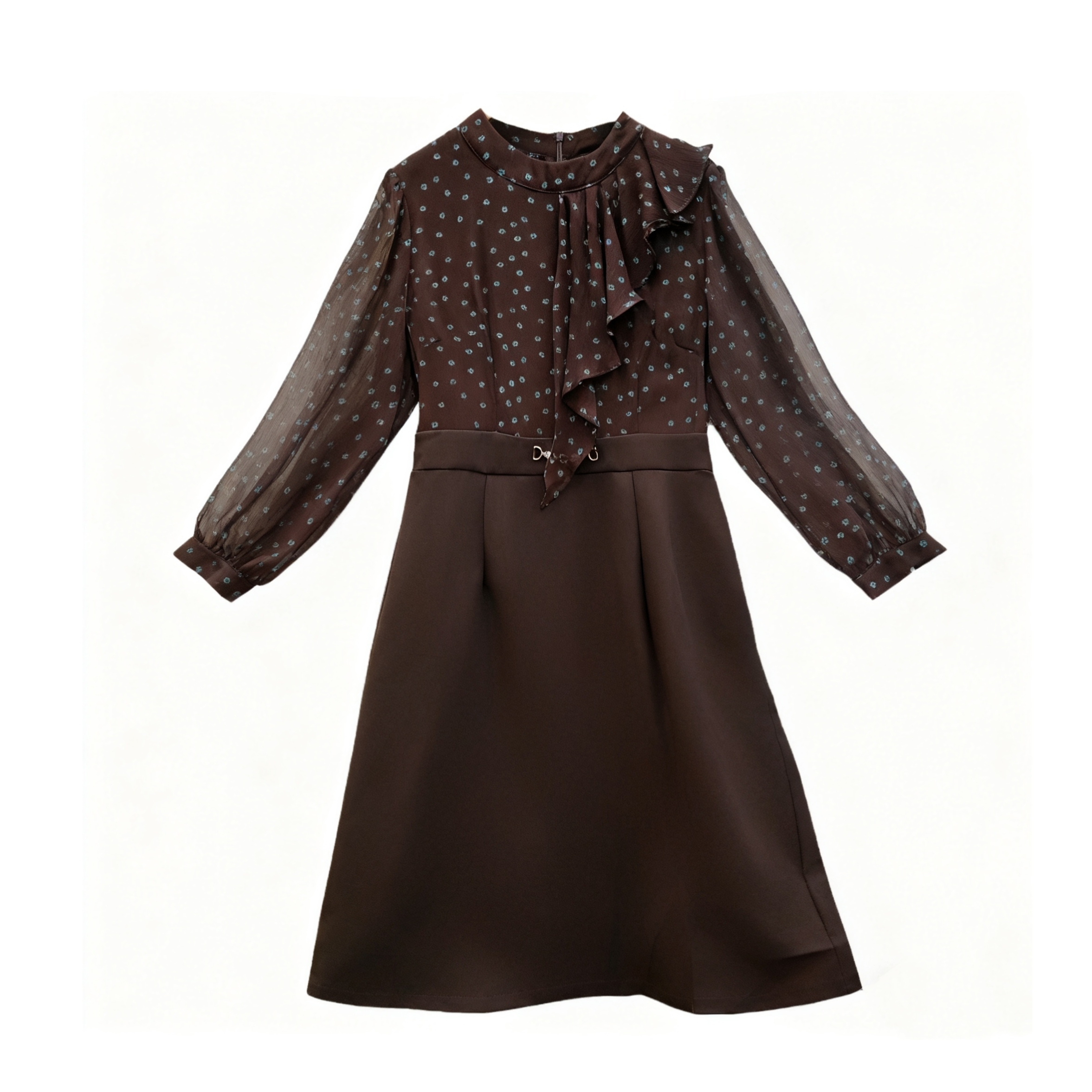 【品牌撤柜剪标】气质显瘦高腰连衣裙 P18