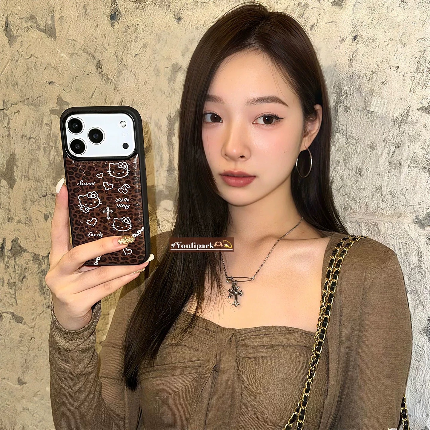 【奶油专属】高级滴胶樱桃珍珠KT适用苹果17pro女iphone15手机壳