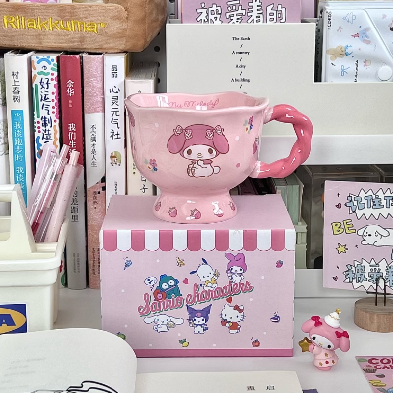 高颜值可爱三丽鸥美乐蒂陶瓷马克杯送女生生日礼物闺蜜伴手礼礼盒