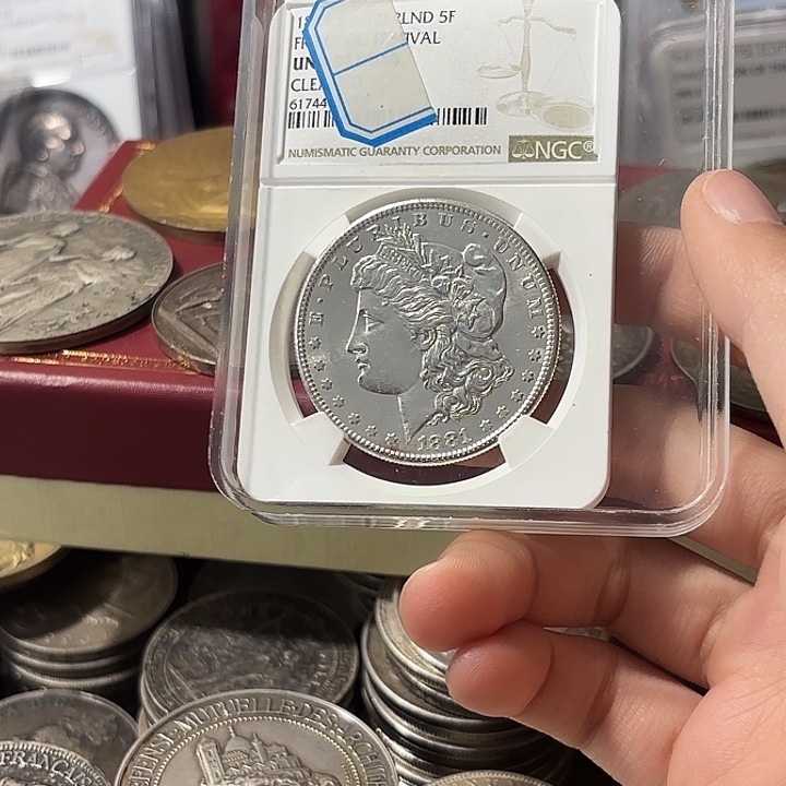 老***A银Ag900美国一美元银币