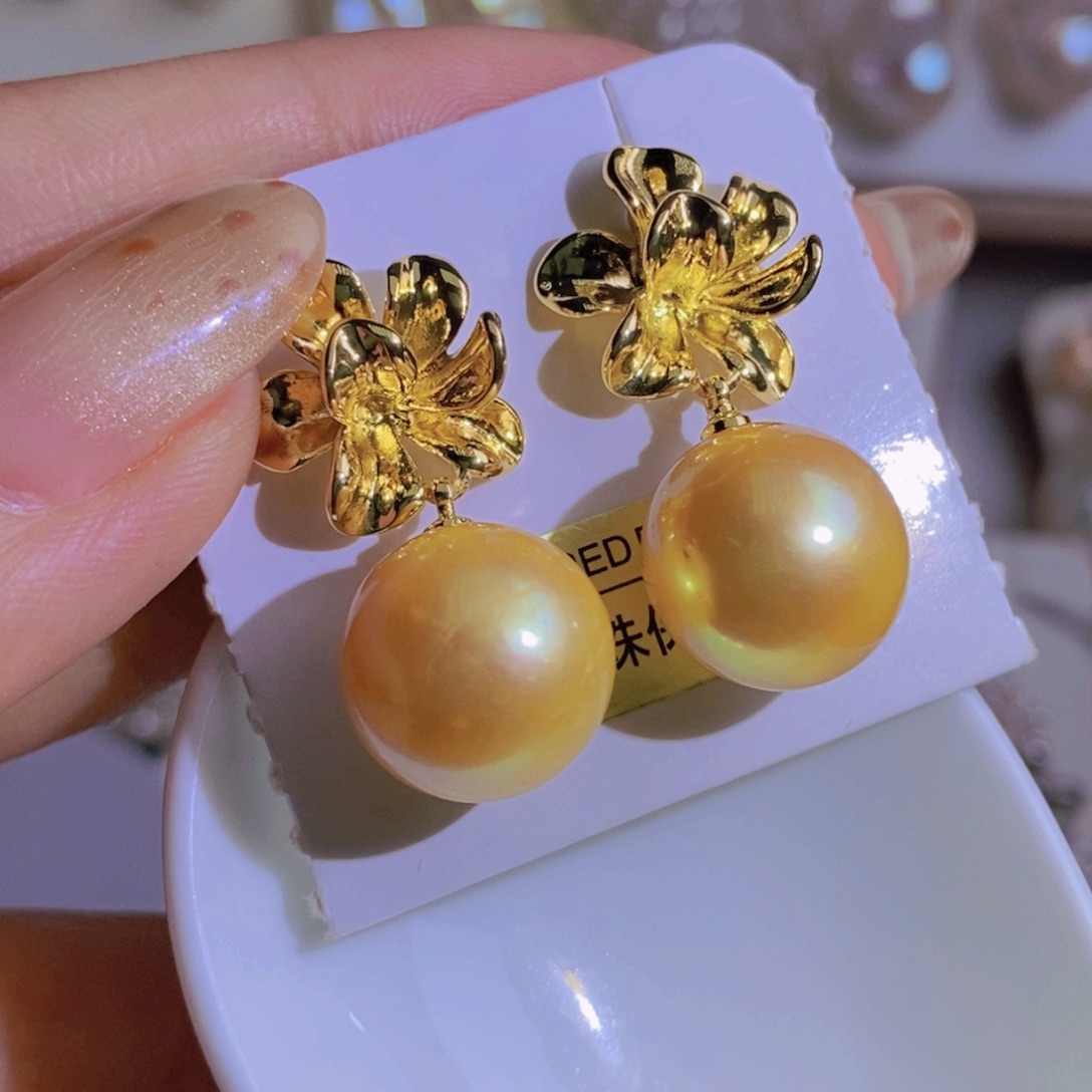 银S925镶嵌天然淡水珍珠淡水珍珠