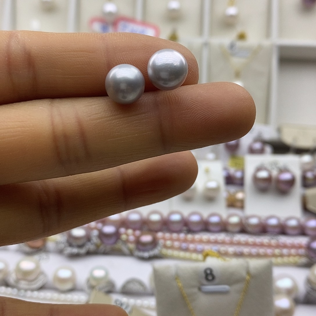 淡水珍珠吊坠(赠链)银S925镶嵌