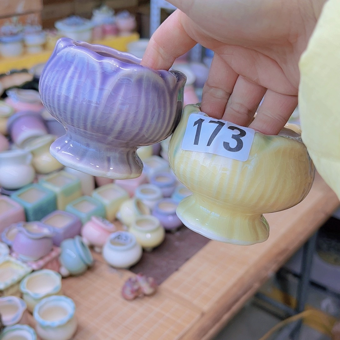 红陶陶瓷花盆满12包邮