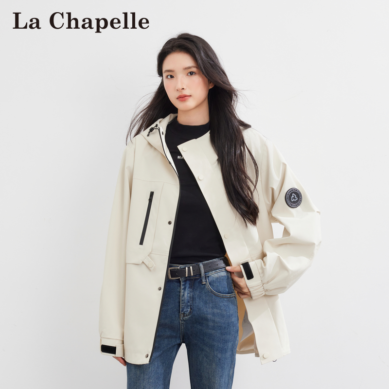 La Chapelle/拉夏贝尔羽绒服女短款冲锋衣2025年新款外套202