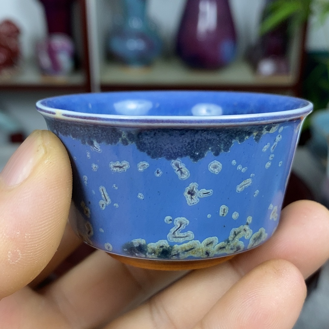 杯钧瓷茶杯功夫茶杯高温窑变