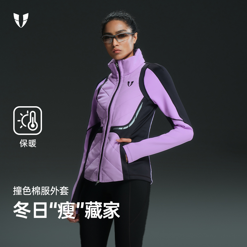 马甲线综训跑步软壳棉服外套秋冬户外跑步防风保暖运动F2541W112