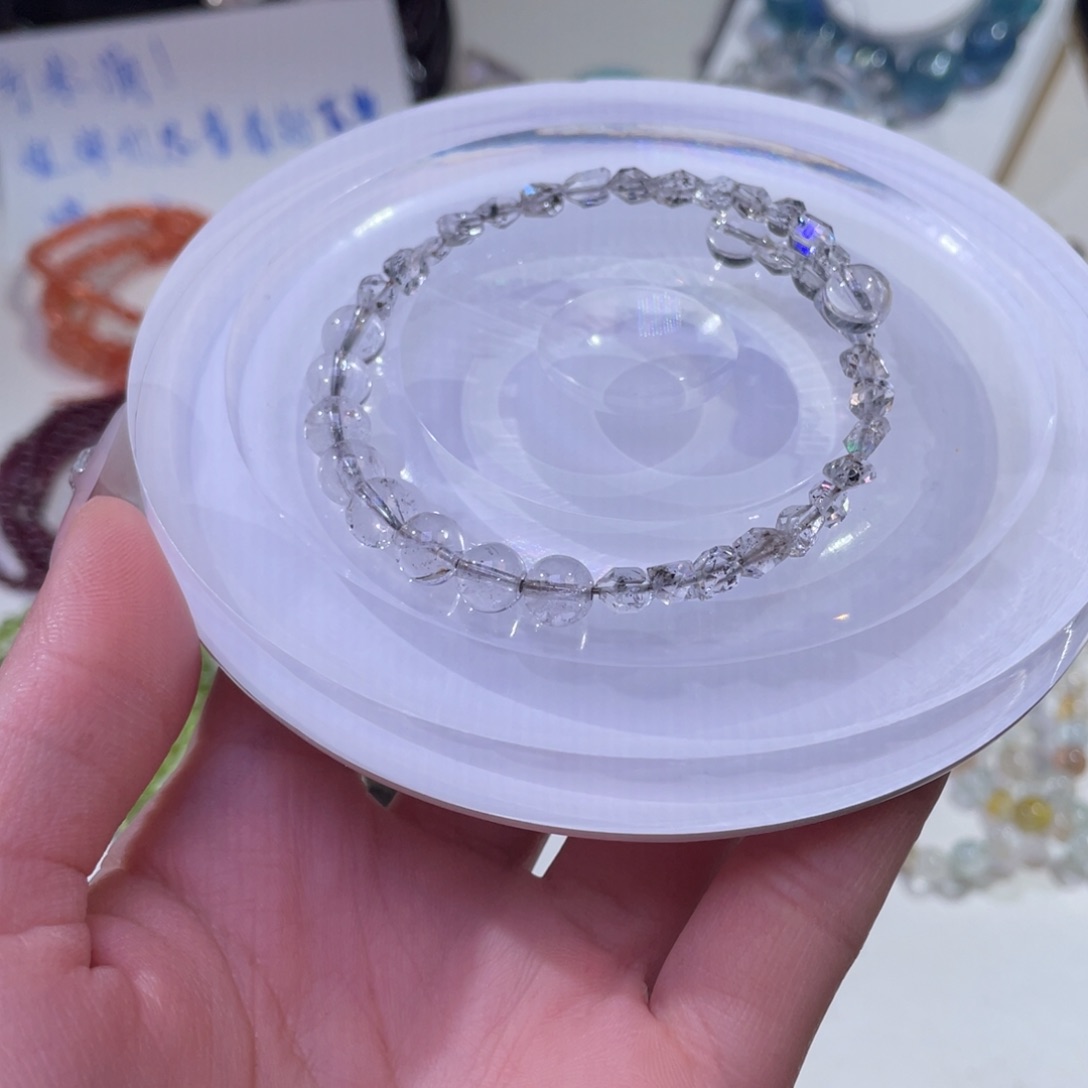 未镶嵌手链水晶油胆闪灵钻手环