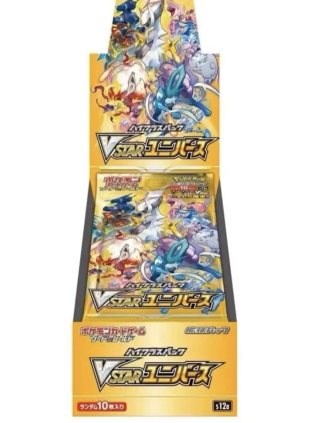 宝可梦PTCG日版s12a黄金盒天地万物 端盒（代拆不退不换）