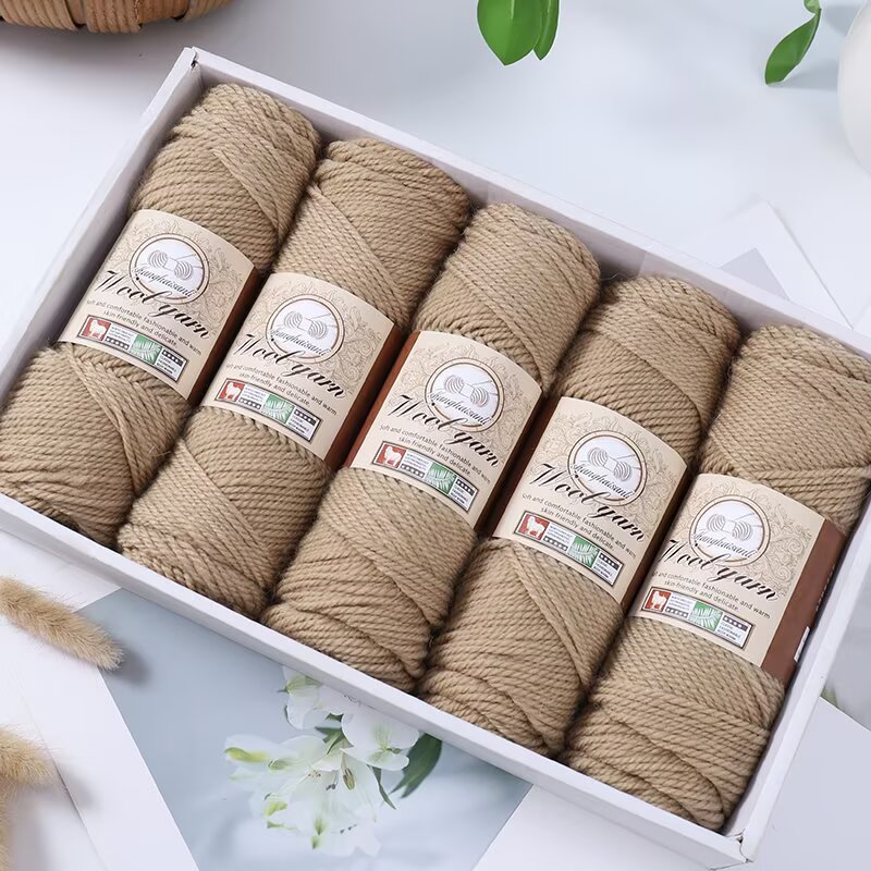 腈纶Ab线三股中粗毛线1斤装（约470克）