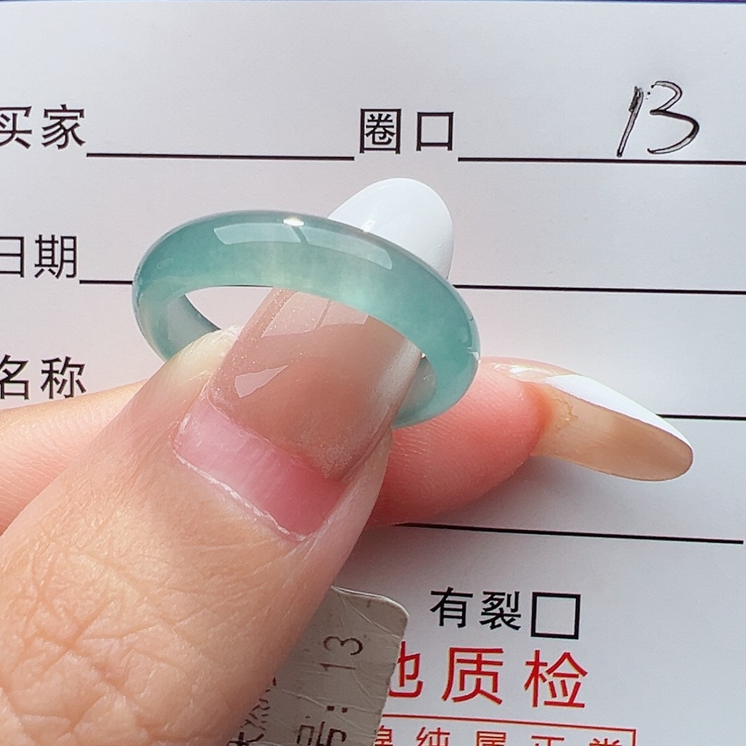 未镶嵌戒指翡翠玉**倌戒指