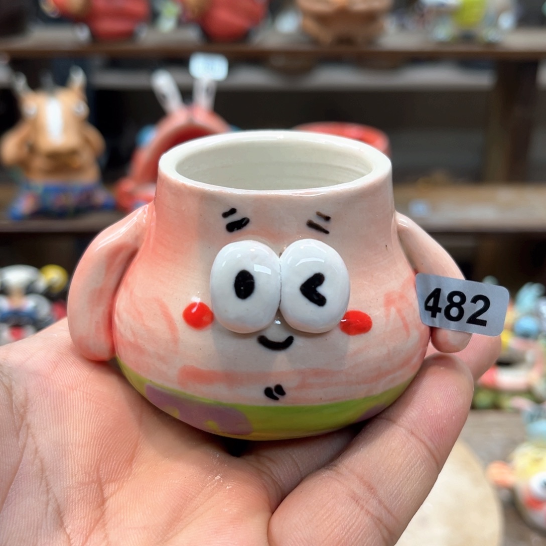 摆件纯手工抽象陶瓷摆件482