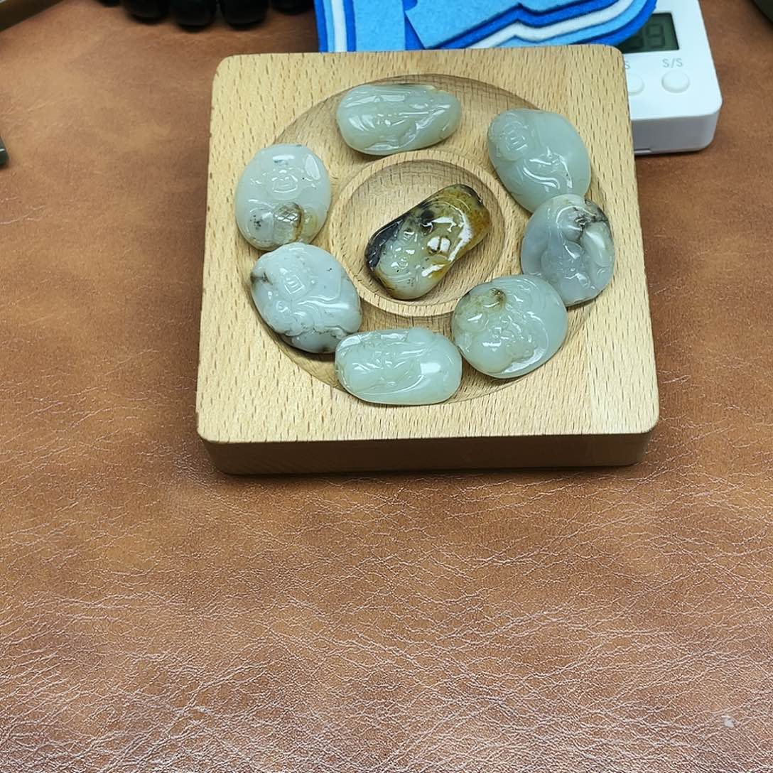 大***咎和田玉未镶嵌套链