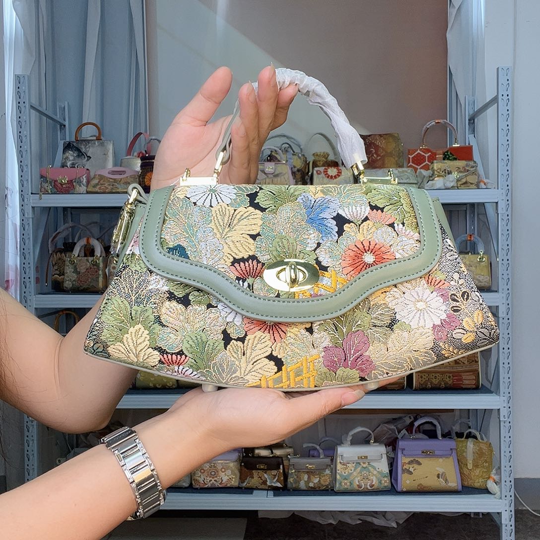 织物桑蚕丝非遗唐丽饺子包
