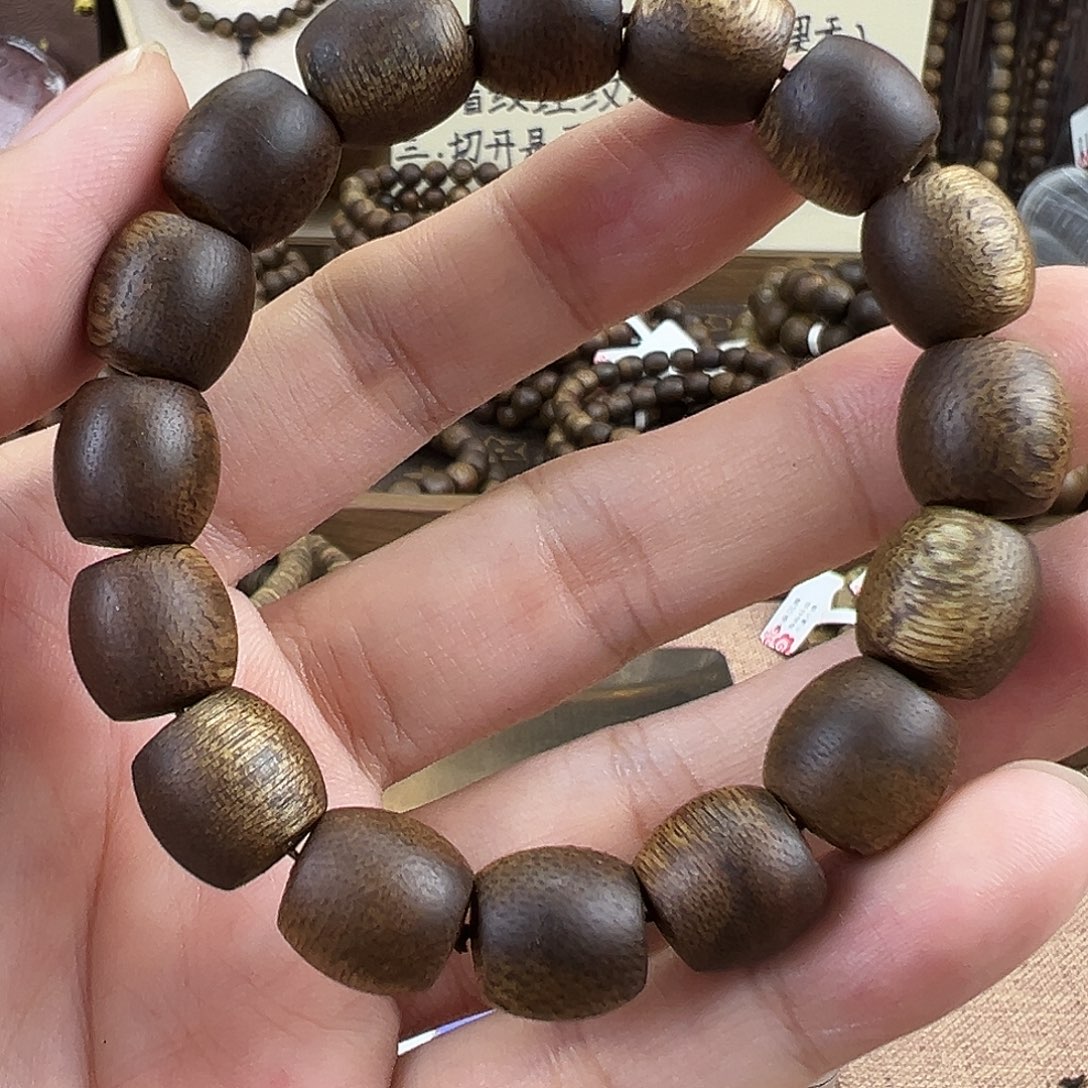 沉香香囊沉香12鼓珠单圈沉水浮16