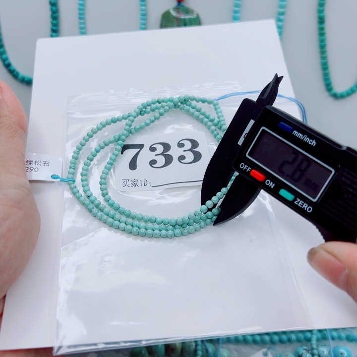 绿松石未镶嵌颈饰