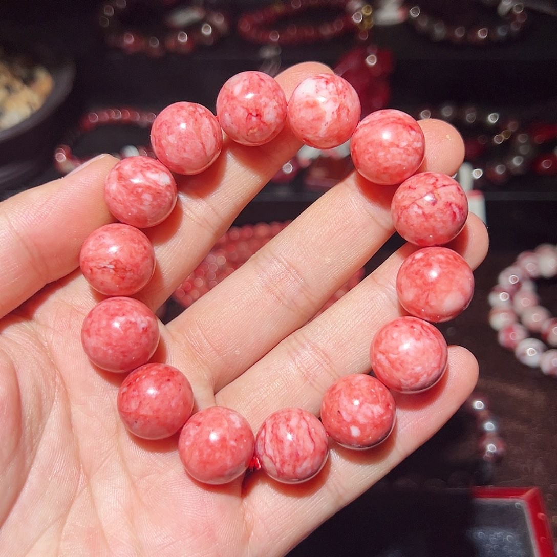 天然辰砂纯天然手串