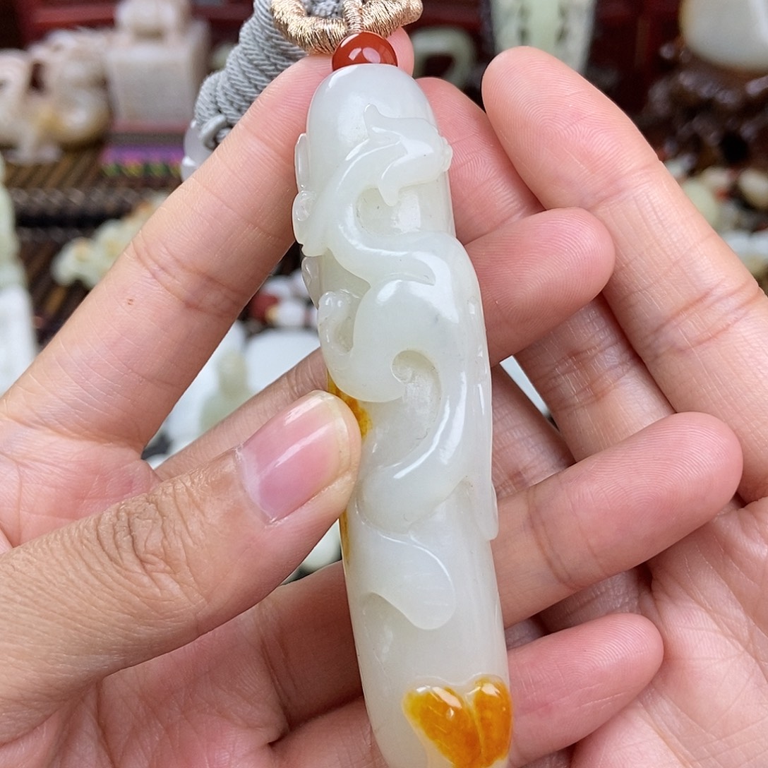 和田玉未镶嵌挂件