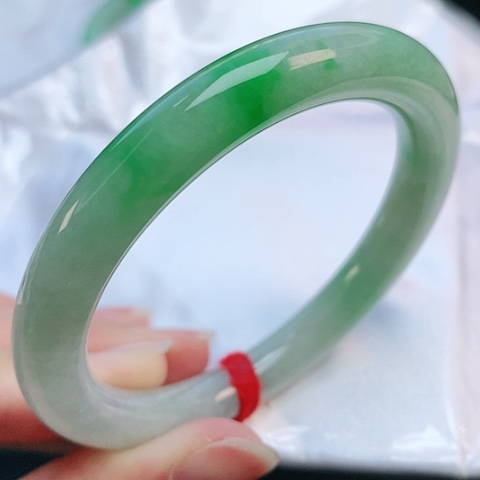 未镶嵌手镯翡翠54圆条881594