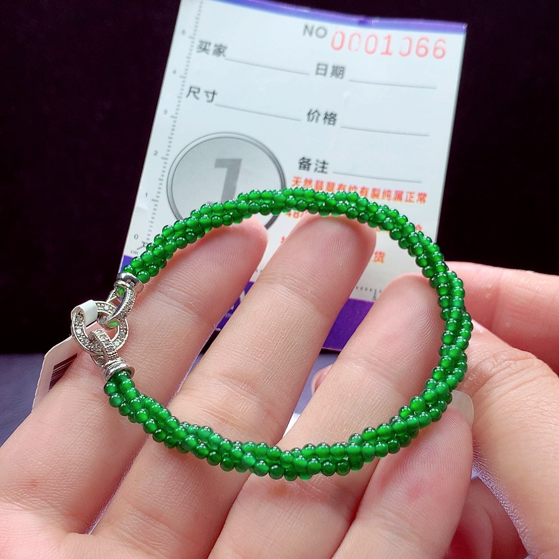 未镶嵌手链翡翠手链