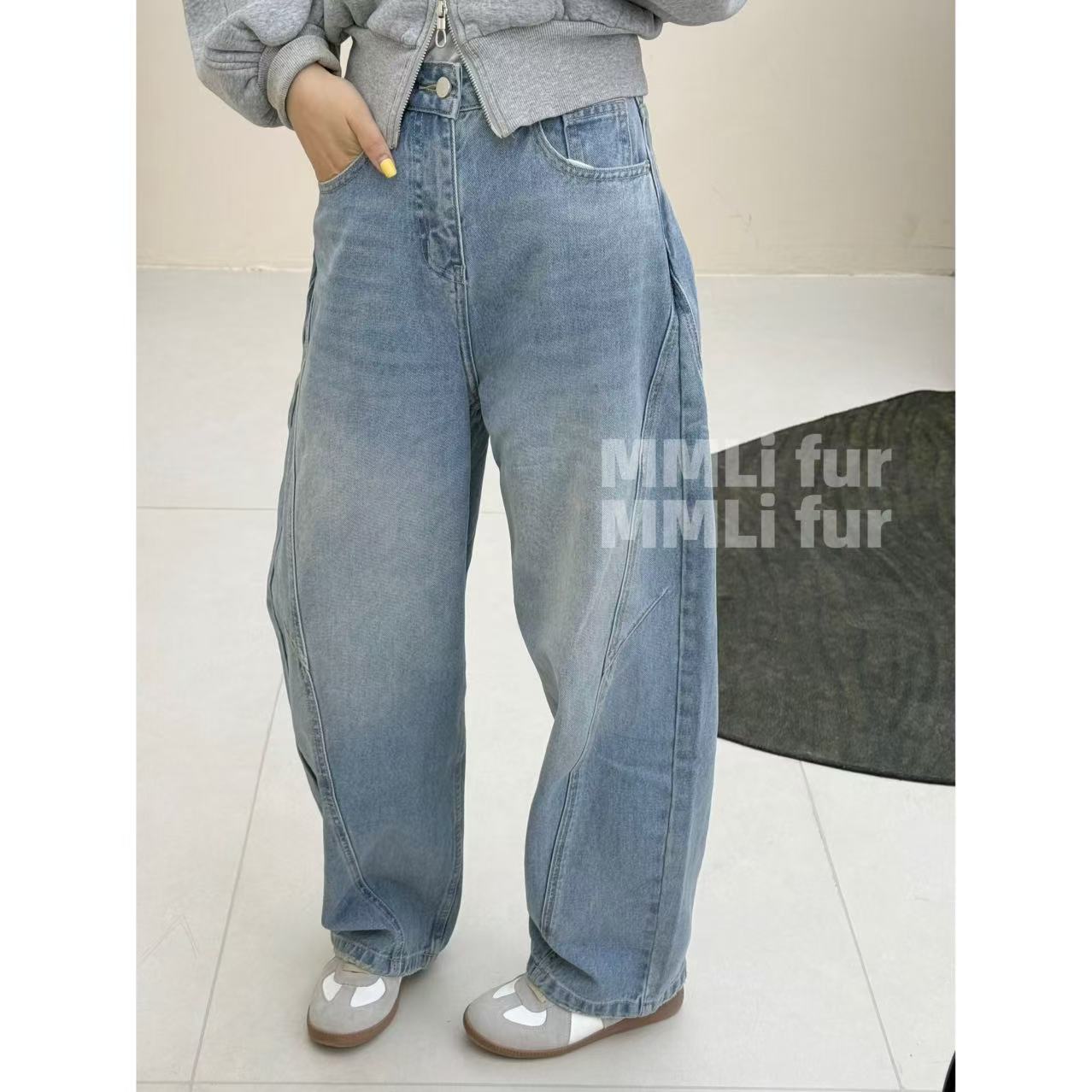 【JY景】MMLi CLOTHES｜萌萌家弯刀牛仔裤 mm86355