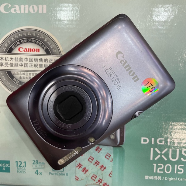 9新 Canon/佳能 ixus120 带原盒 二手相机no退换