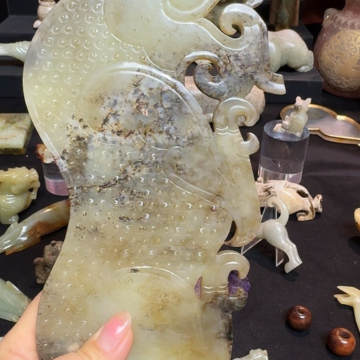 和田玉挂件未镶嵌洪*