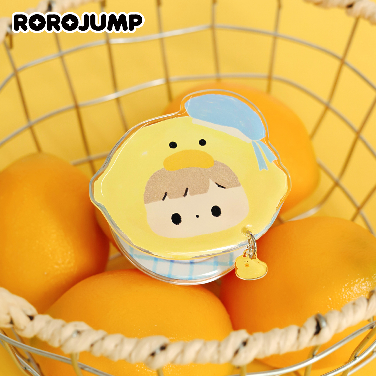 肉肉酱水果味小动物卡通可爱柠檬肉肉苹果磁吸支架华为支架通用