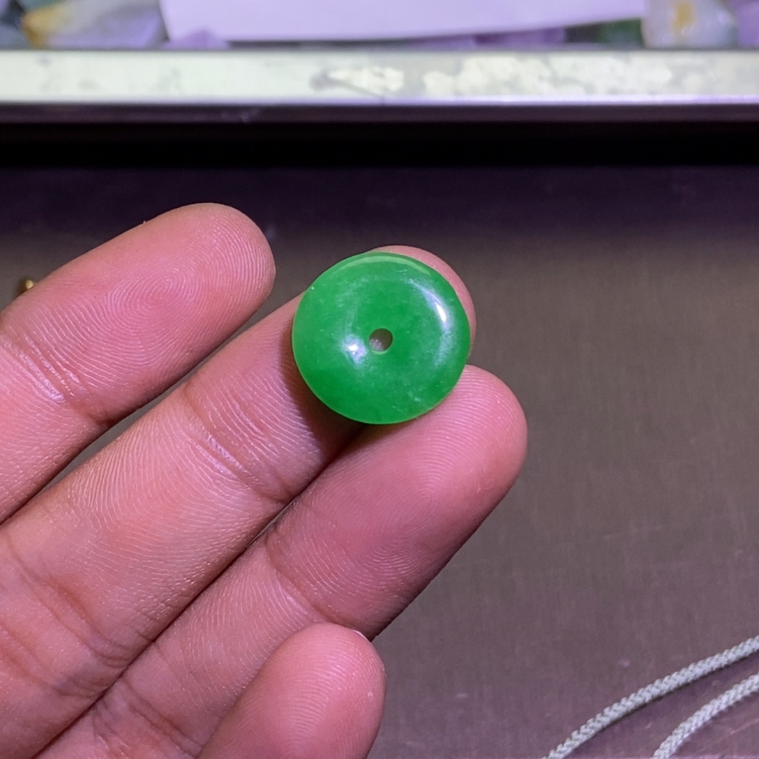 颈饰未镶嵌翡翠圆*吊坠