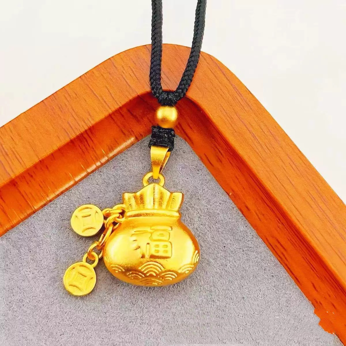 【粉丝专属】铜钱福袋吊坠编织项链2025福字项链