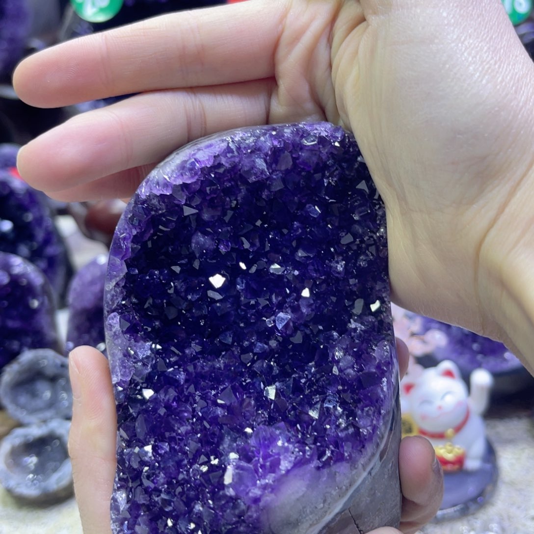 紫晶摆件未镶嵌紫水晶