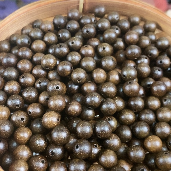 帝王级大龙涎0.8天然中药材合香珠120颗打底微瑕