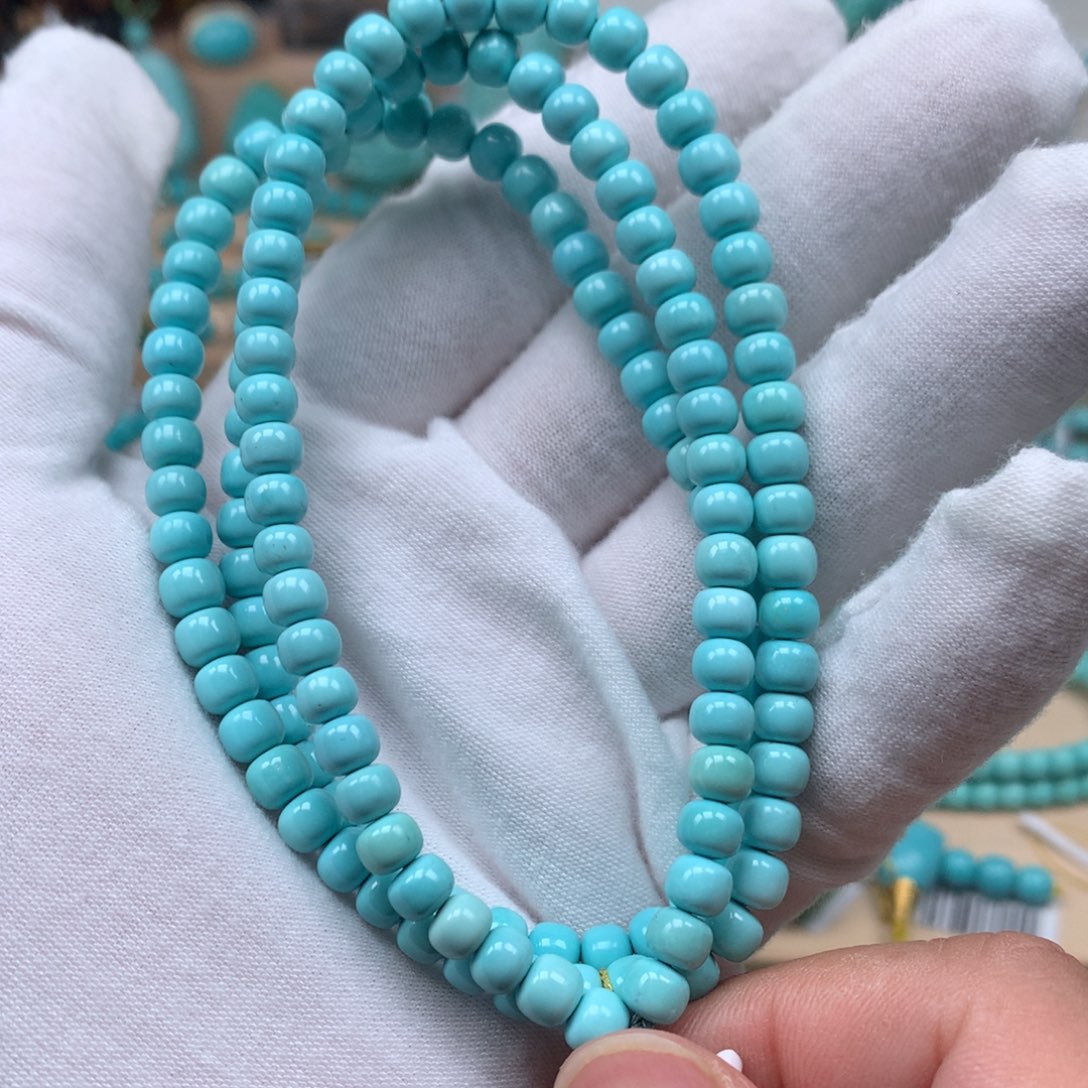 绿松石精品108未镶嵌