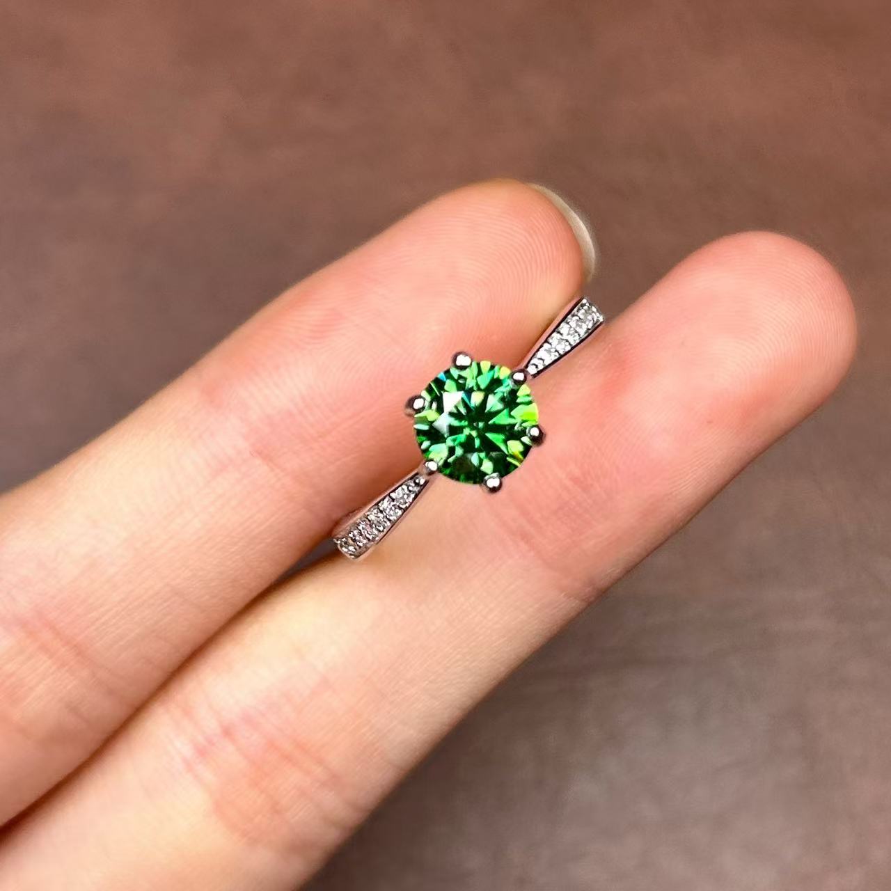 阿鲁沙-矿区高订气质925镀金女神戒指733