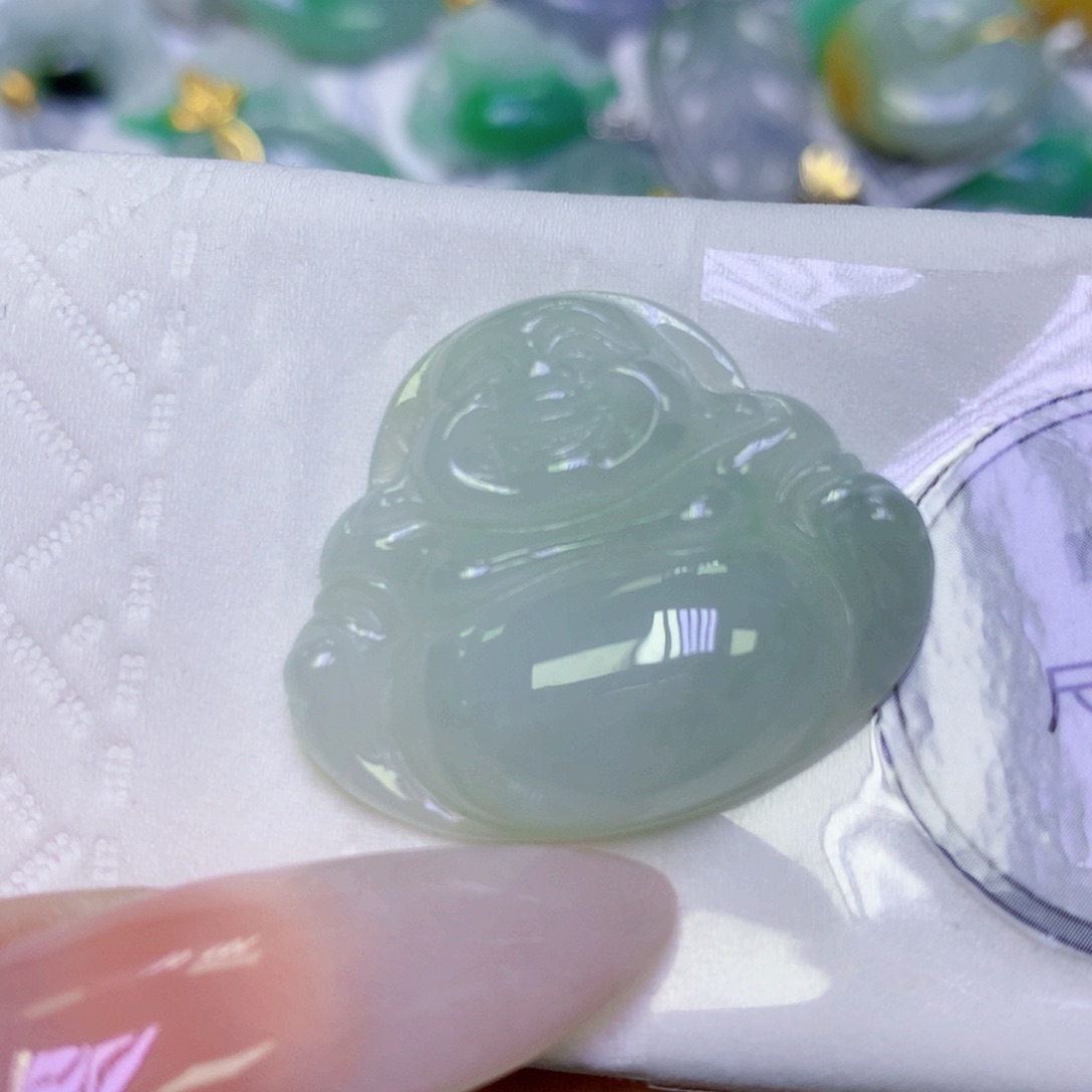 翡翠未镶嵌颈饰天然缅甸翡翠a货百元以上9元证书费自理