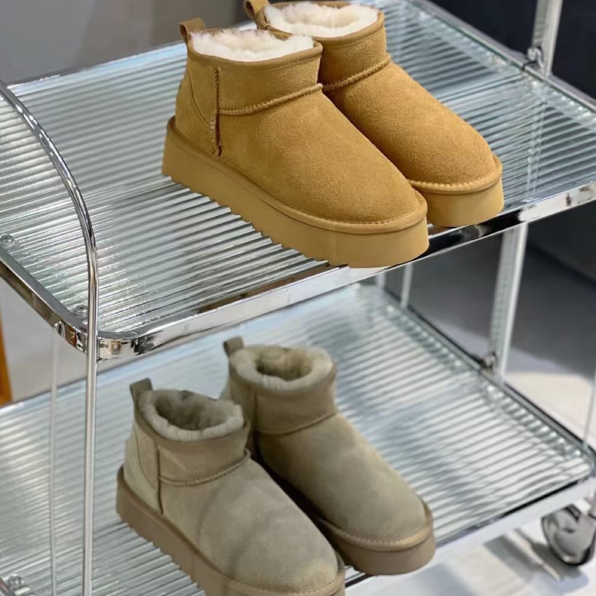 6109厚底短靴经典防滑加厚时尚雪地靴冬季保暖女款