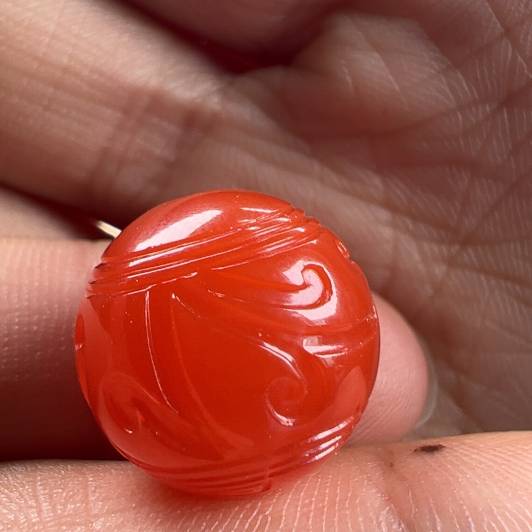 南红玛瑙博古纹15.2未镶嵌